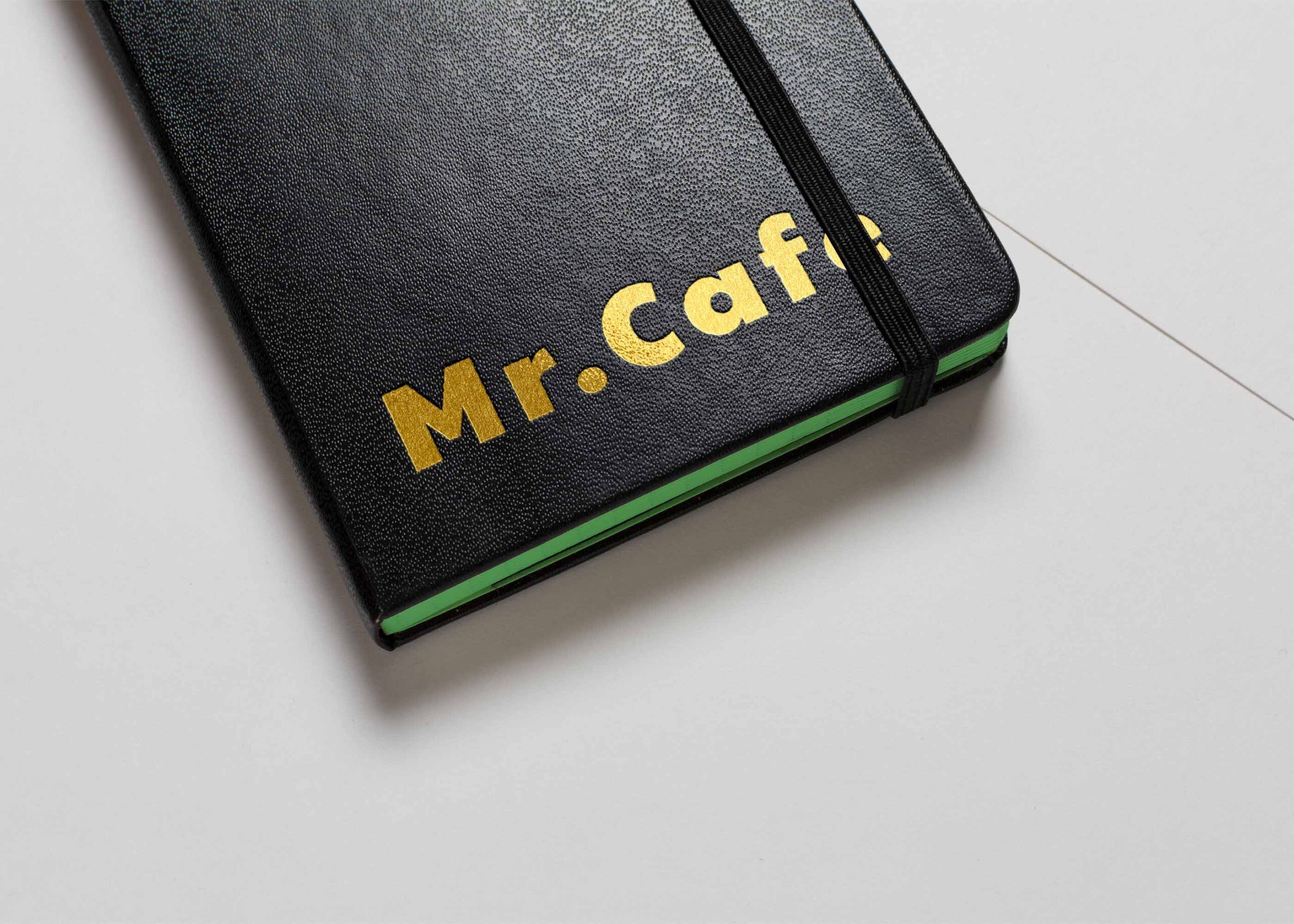 Free Golden Texture Dairy Logo Mockup