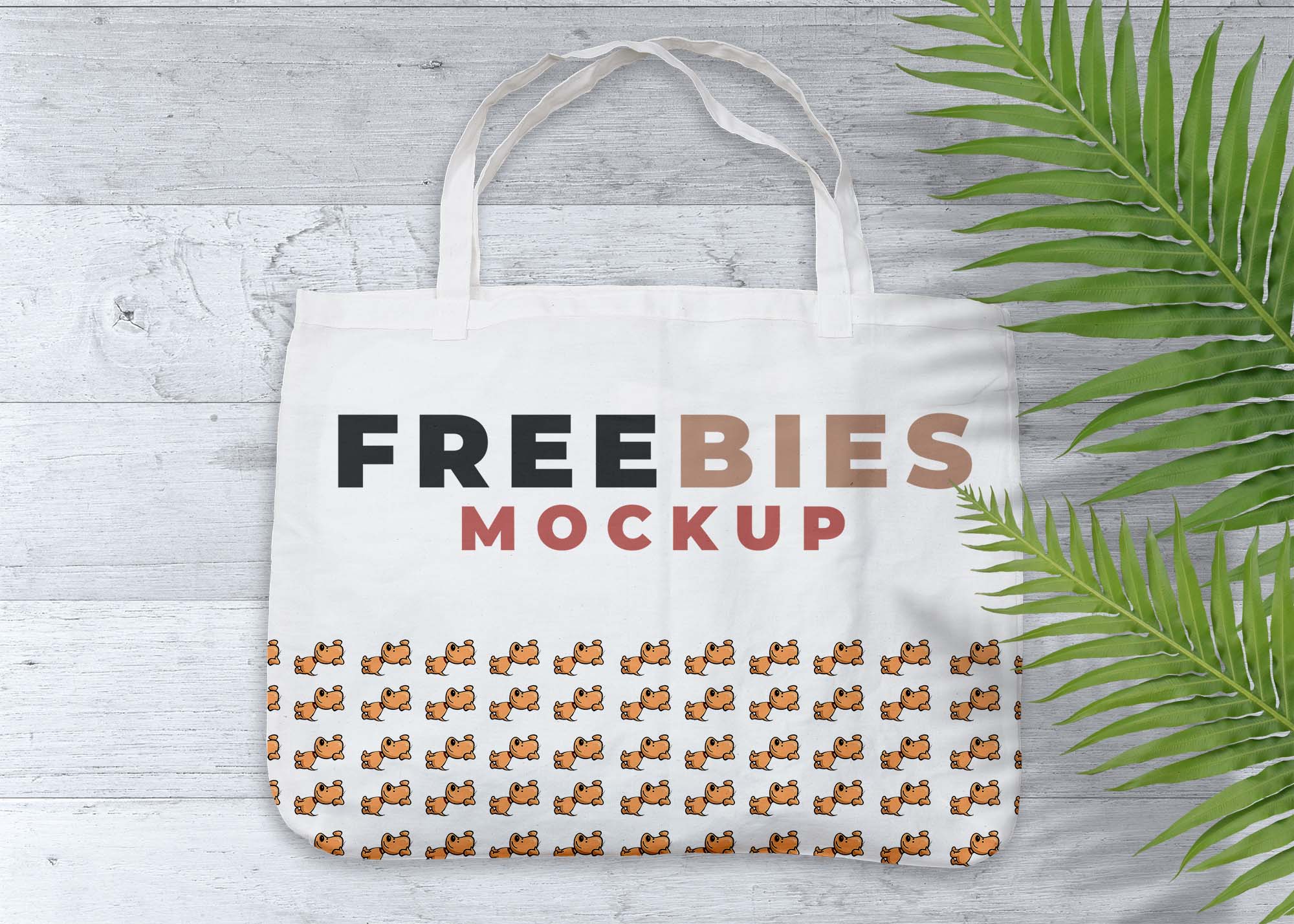 Free Hanging Tote Bag Mockup