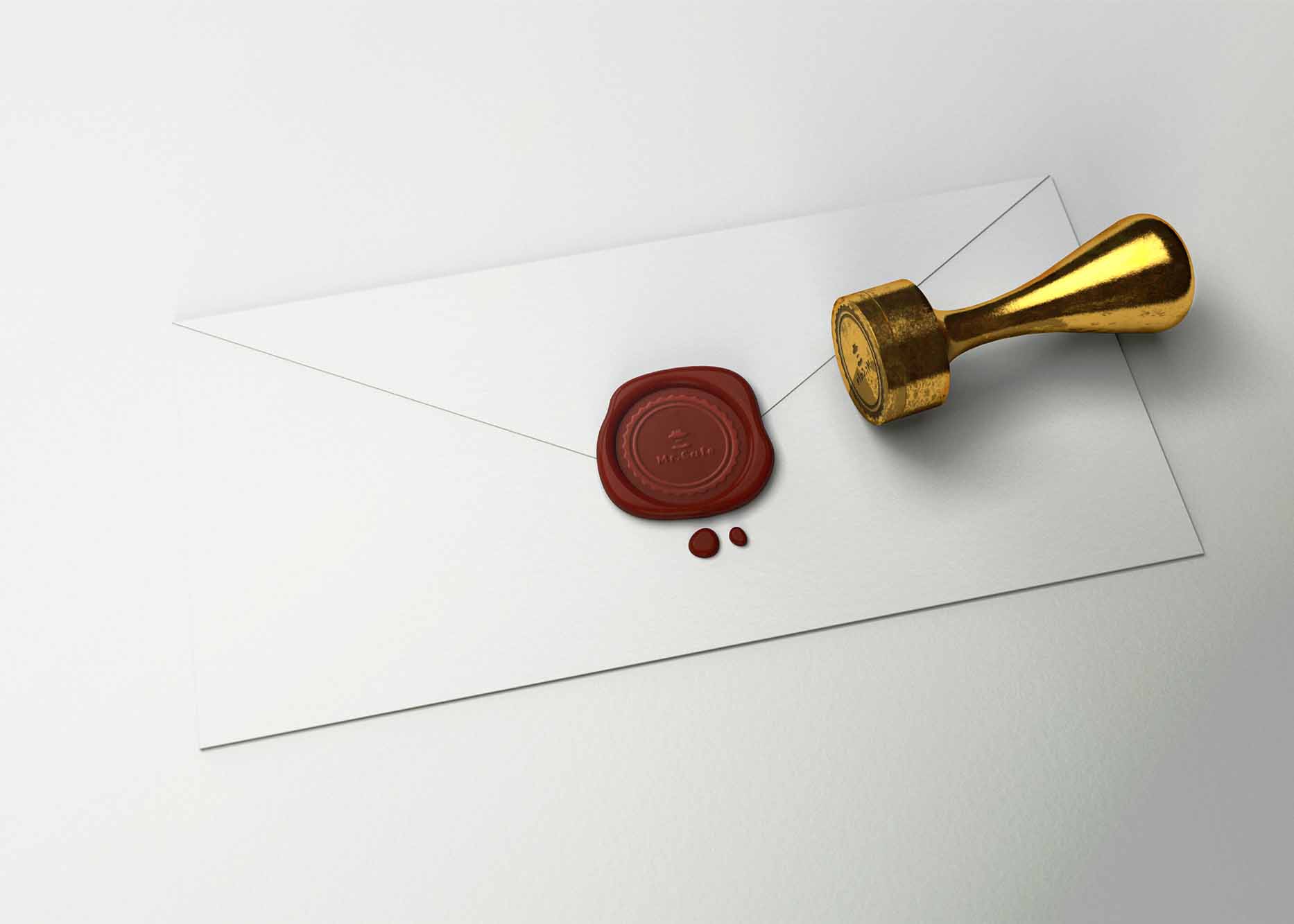 Free Hard Stamp Logo Mockup