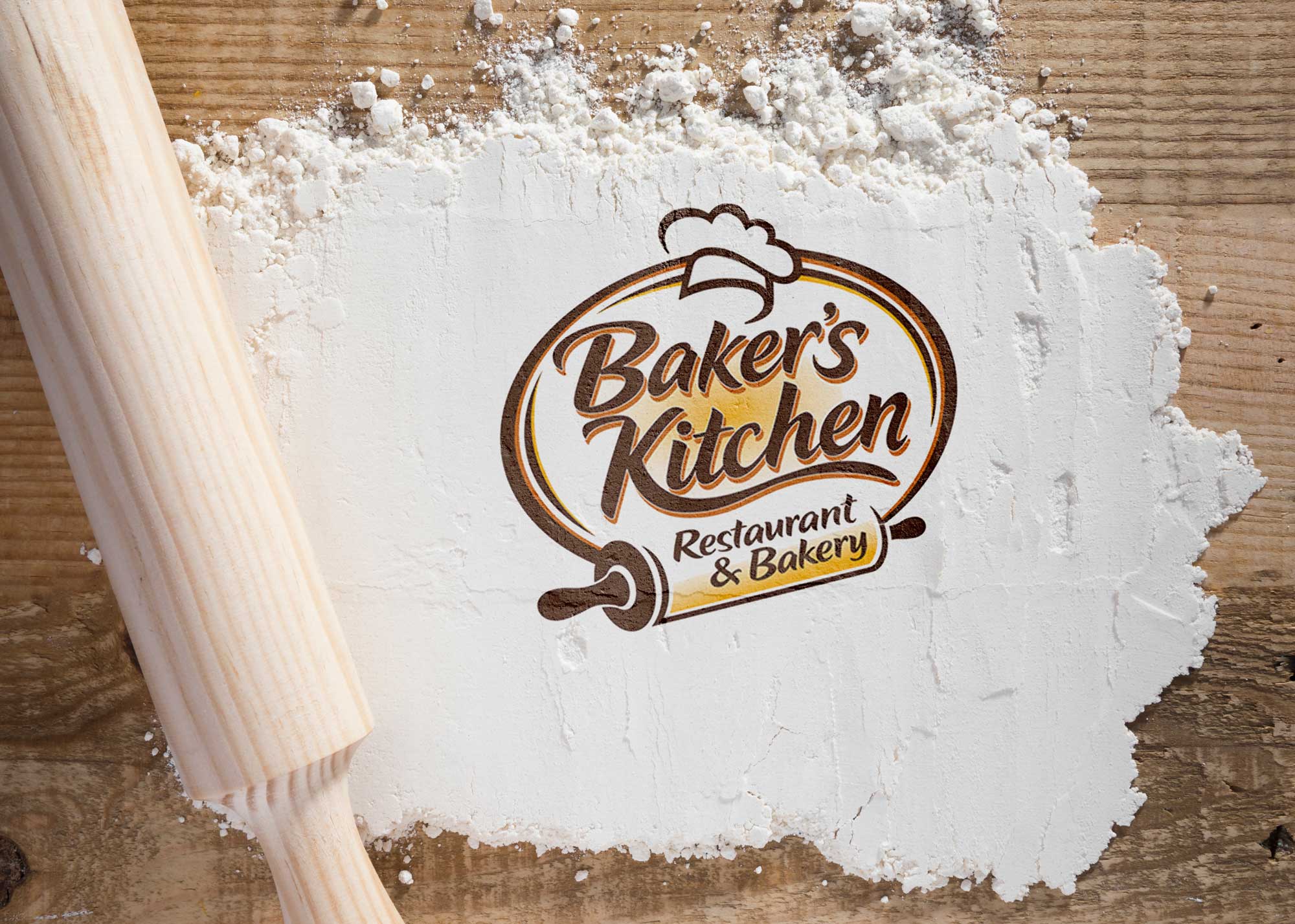 Free Kitchen Logo Mockup
