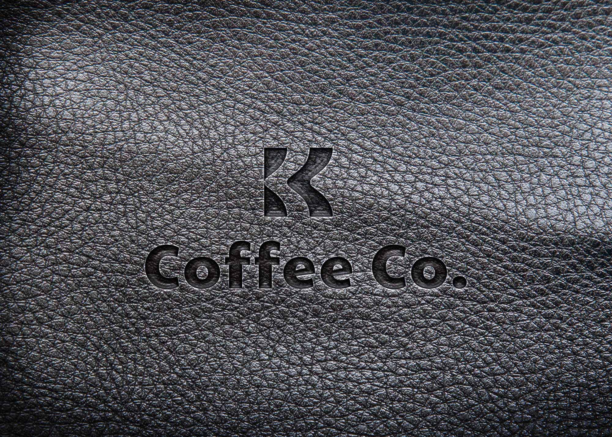 Free Leather Dark Logo Mockup Freebies Mockup