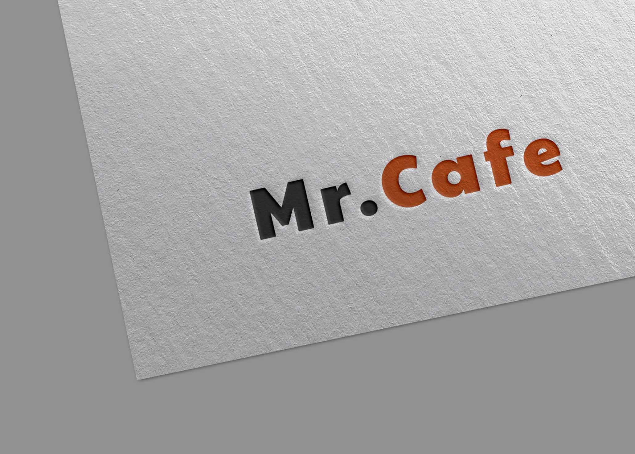 Free Light Pressed Paper Logo Mockup