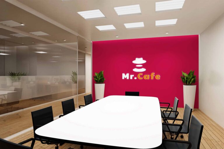 Free Office Meeting Logo Mockup
