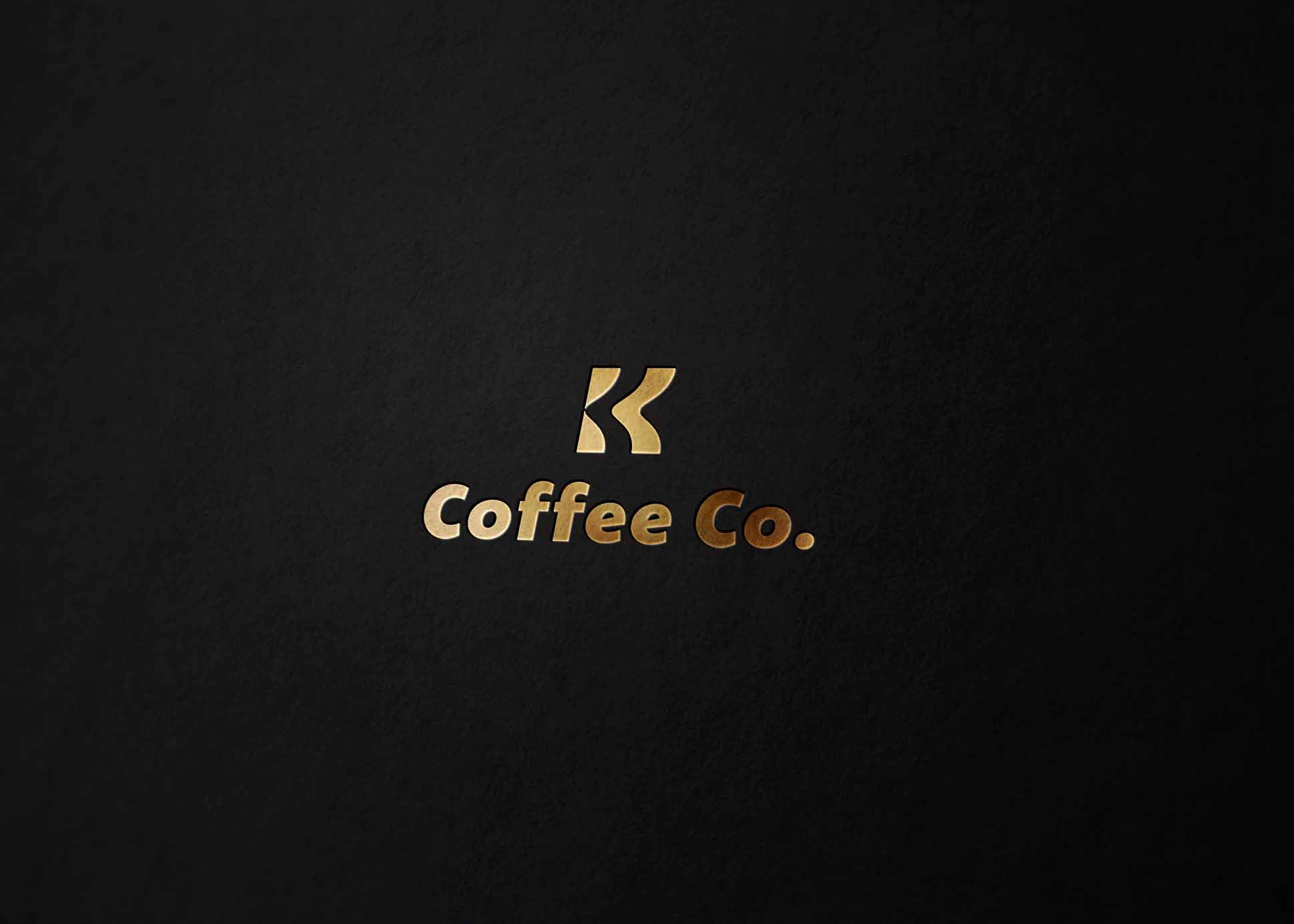 Free PSD Gold Paper Logo Mockup