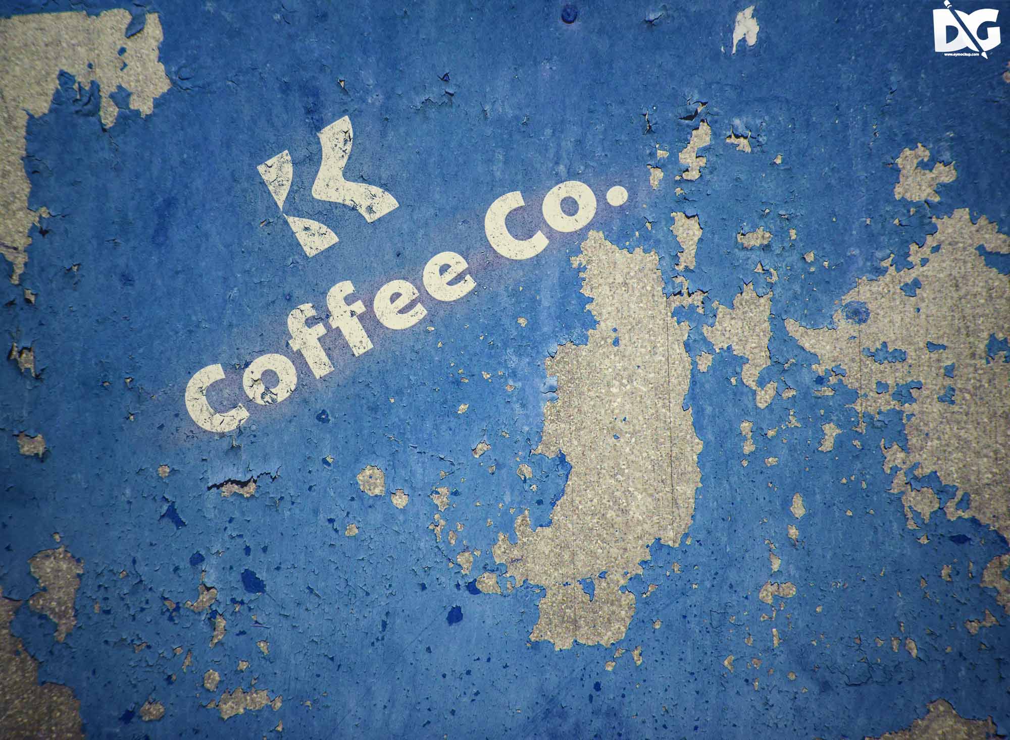 Free Painted Wall Logo Mockup