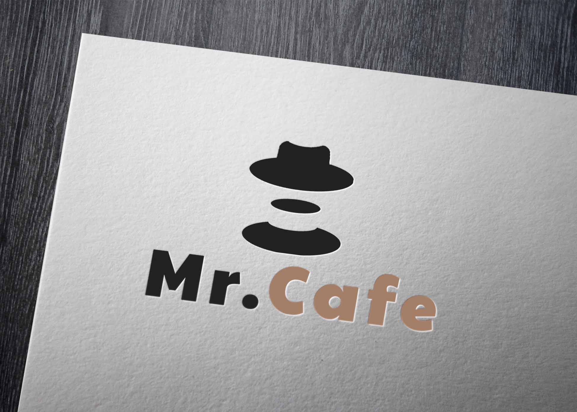 Free Paper White Pressed Logo Mockup