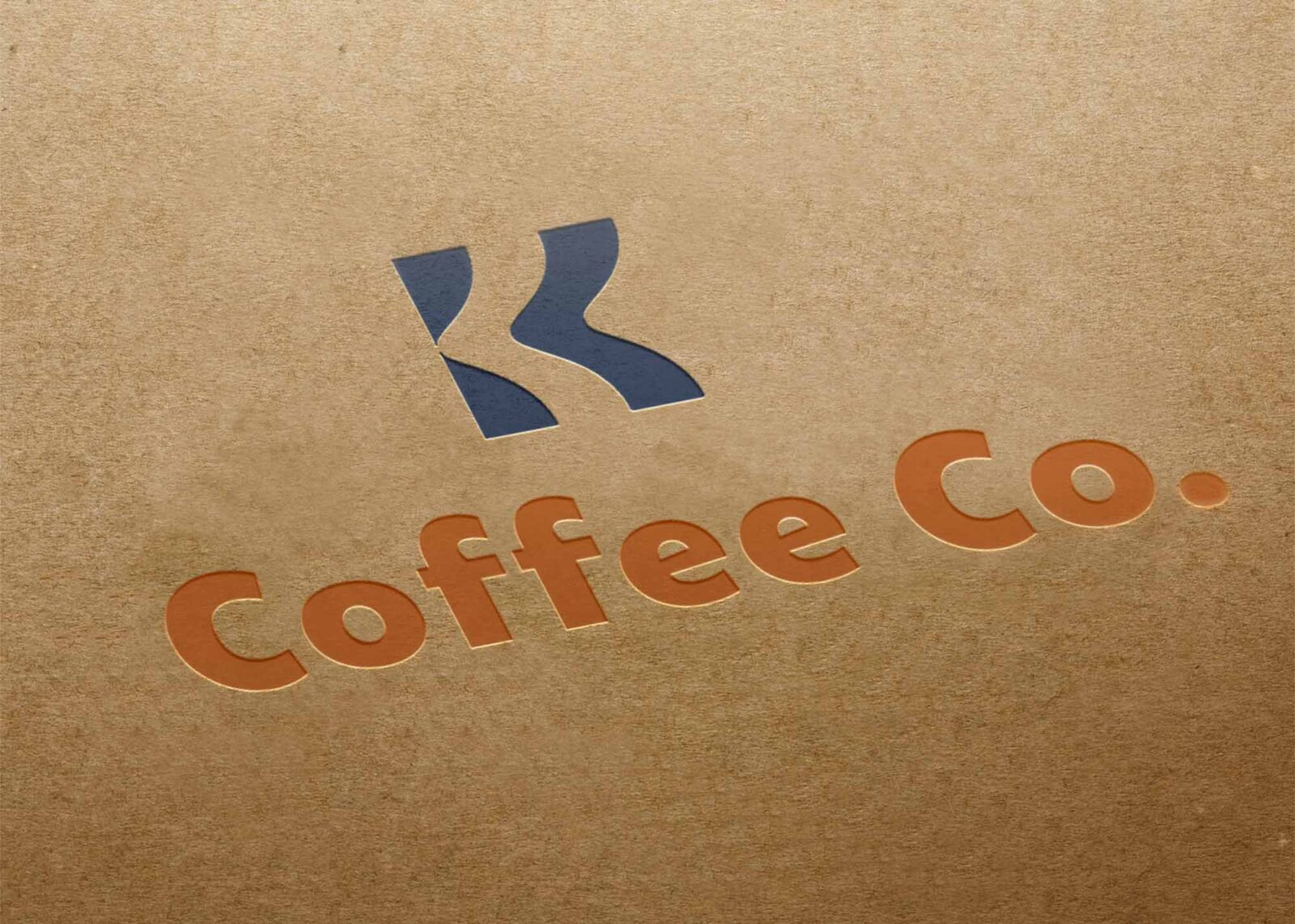 Free Plain Brown Paper Logo Mockup