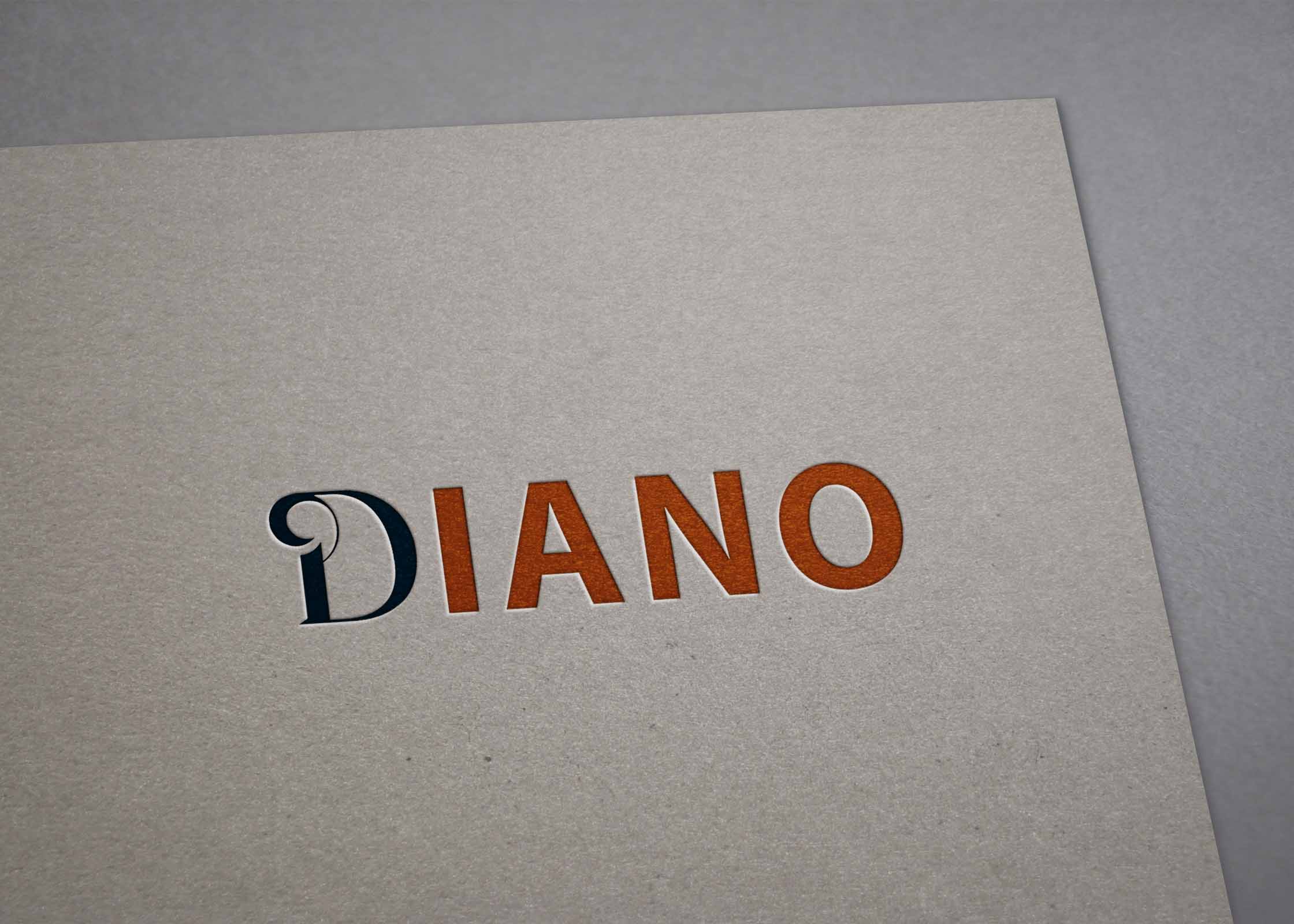 Free Plain Paper Logo Mockup Download