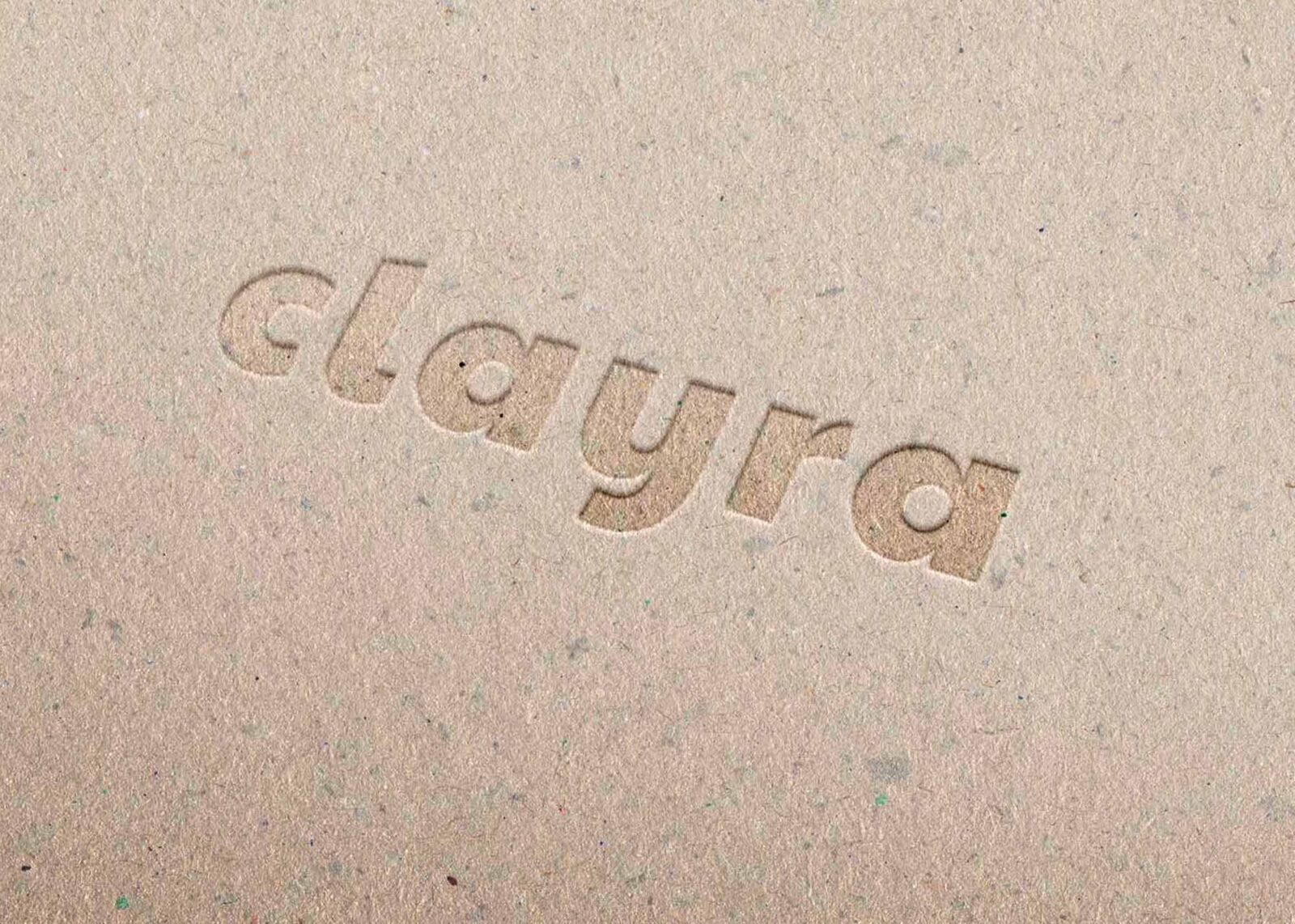 Free Pressed Board Paper Logo Mockup