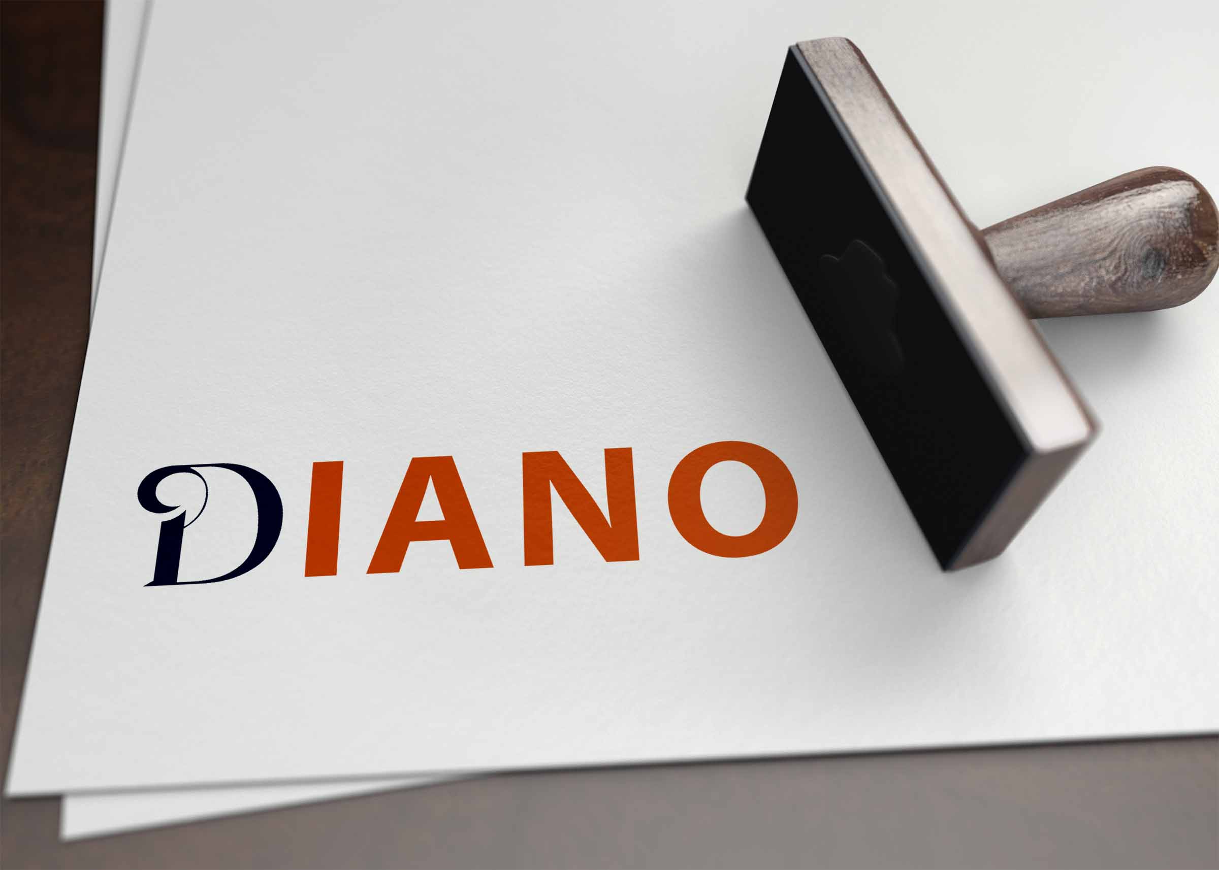 Free Rectangular Stamp Logo Mockup