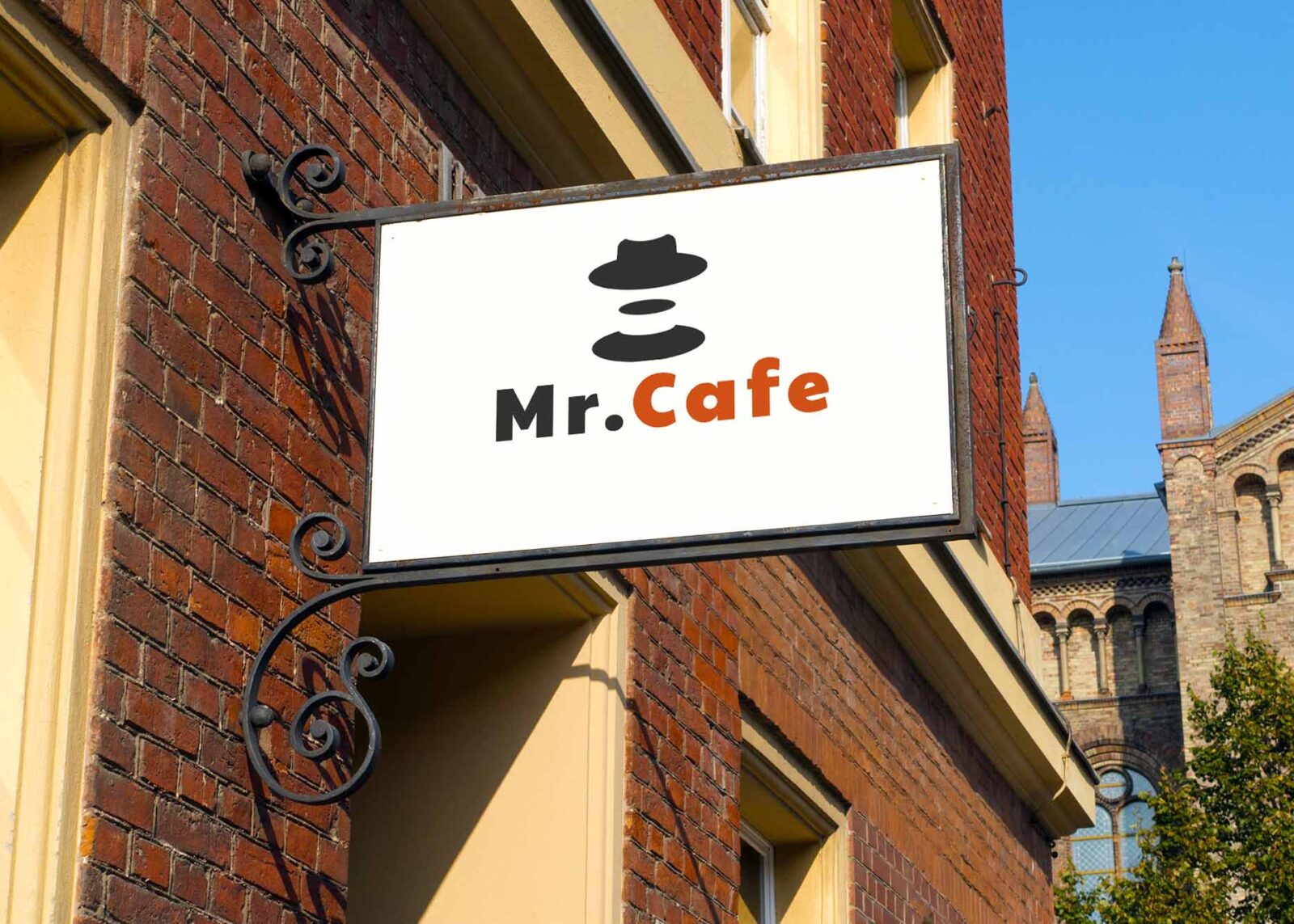 Free Restro Hanger Logo Mockup