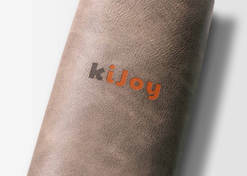 Free Roll Leather Logo Mockup
