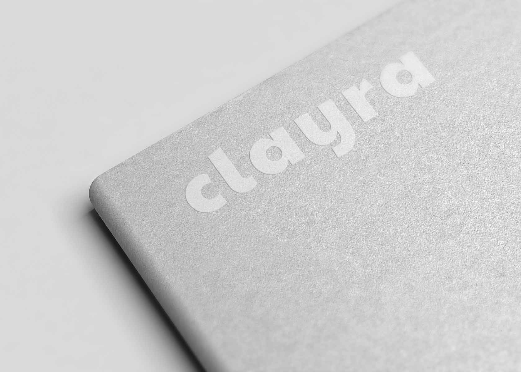 Free Silver Dairy Logo Mockup