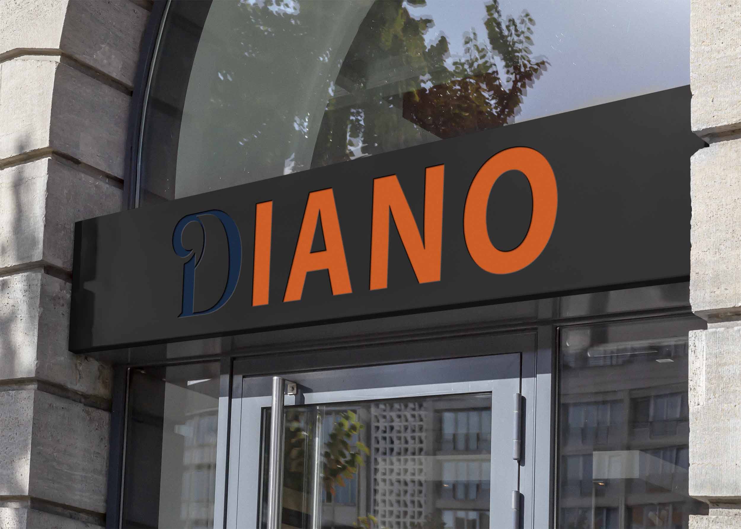 Free Store Door Logo Mockup