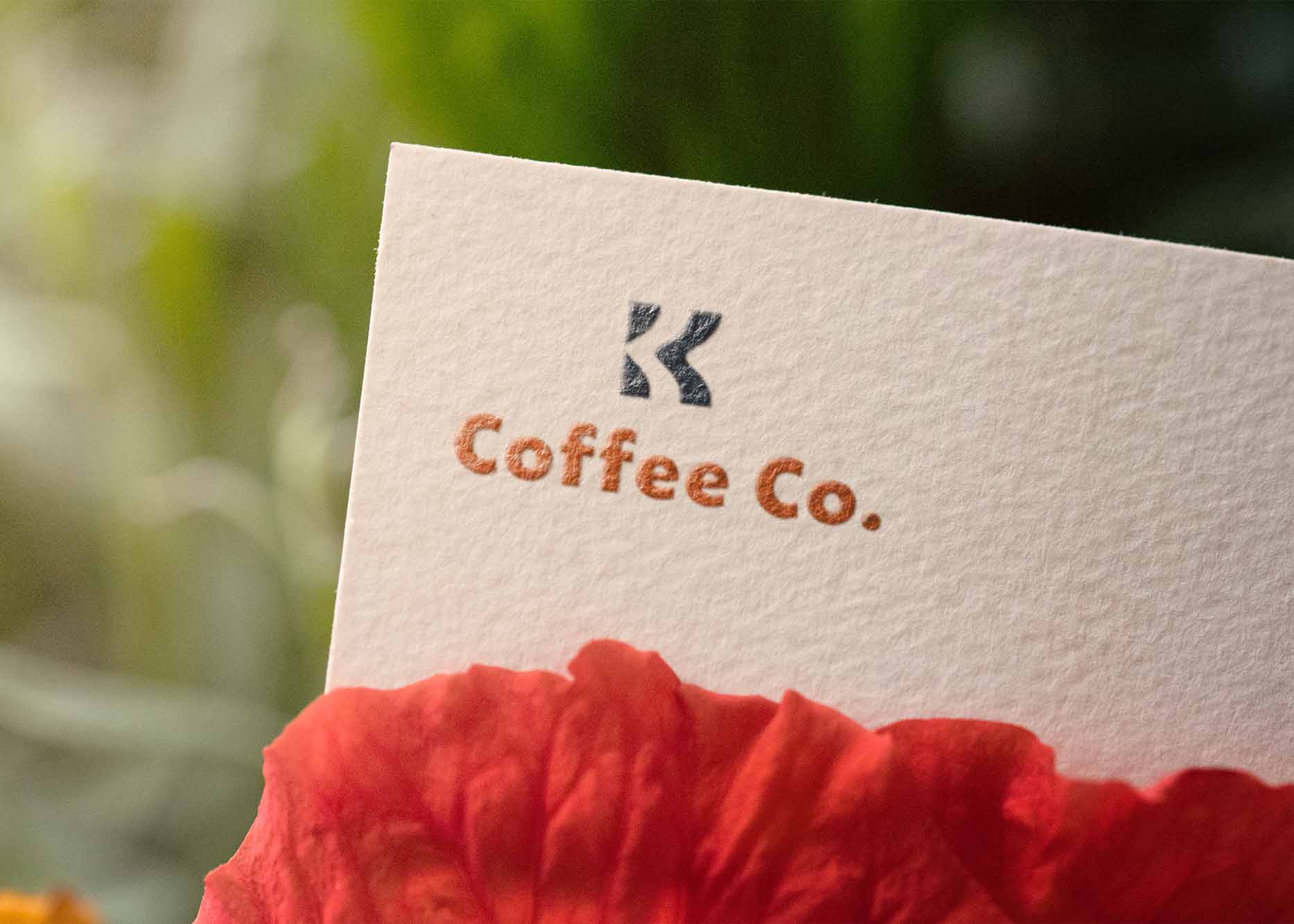 Free Texture Paper Logo Mockup