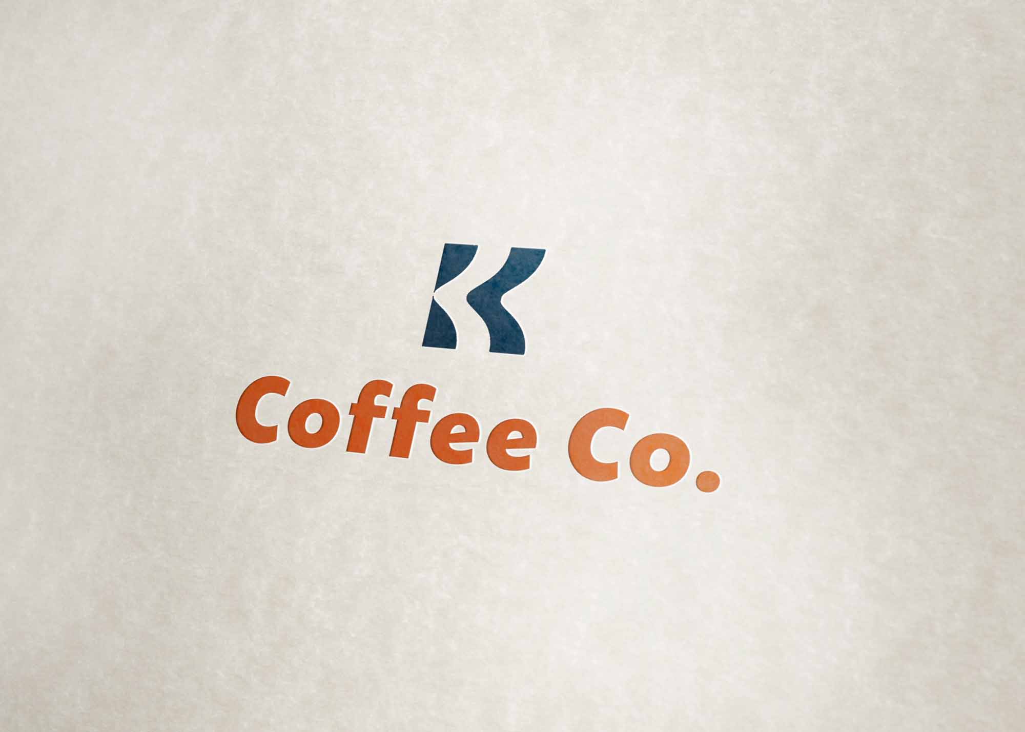 Free Tilt PSD Paper Logo Mockup