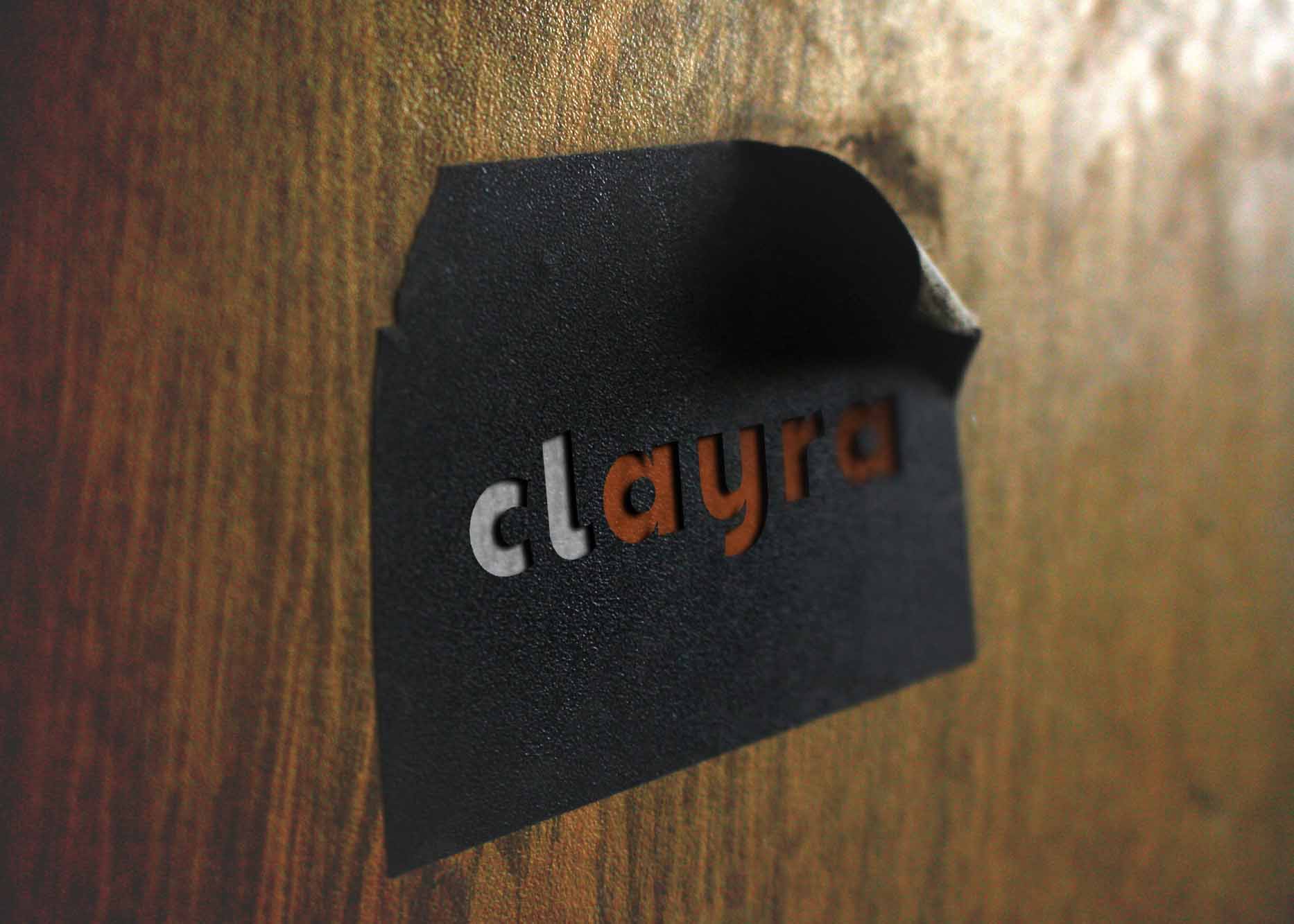 Free Wall Paper Logo Mockup