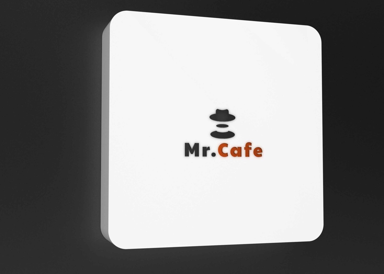 Free White Board Logo Mockup