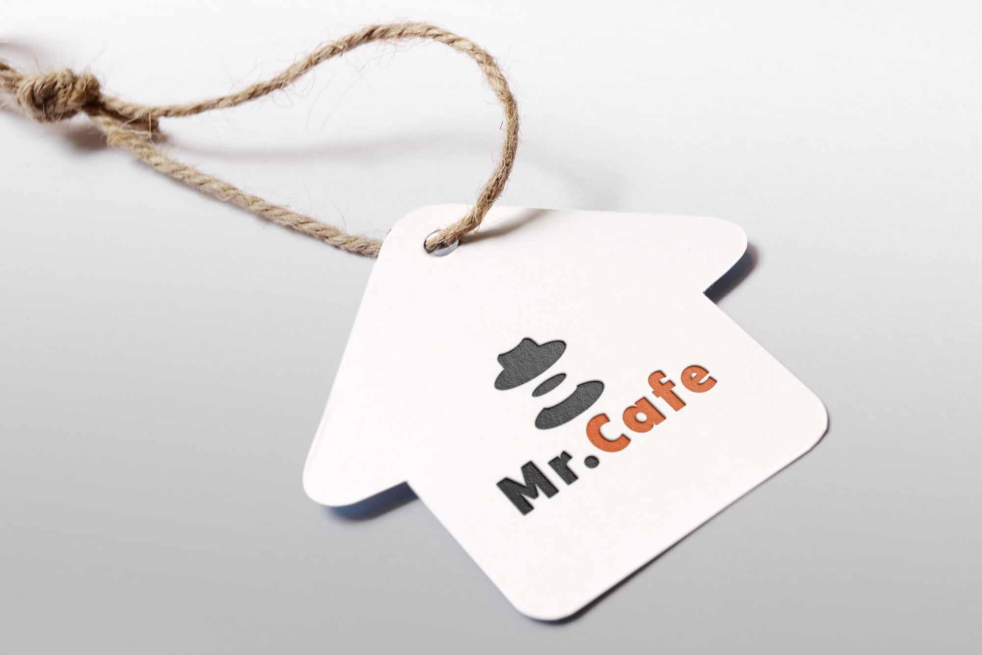 Free White Tag Mockup