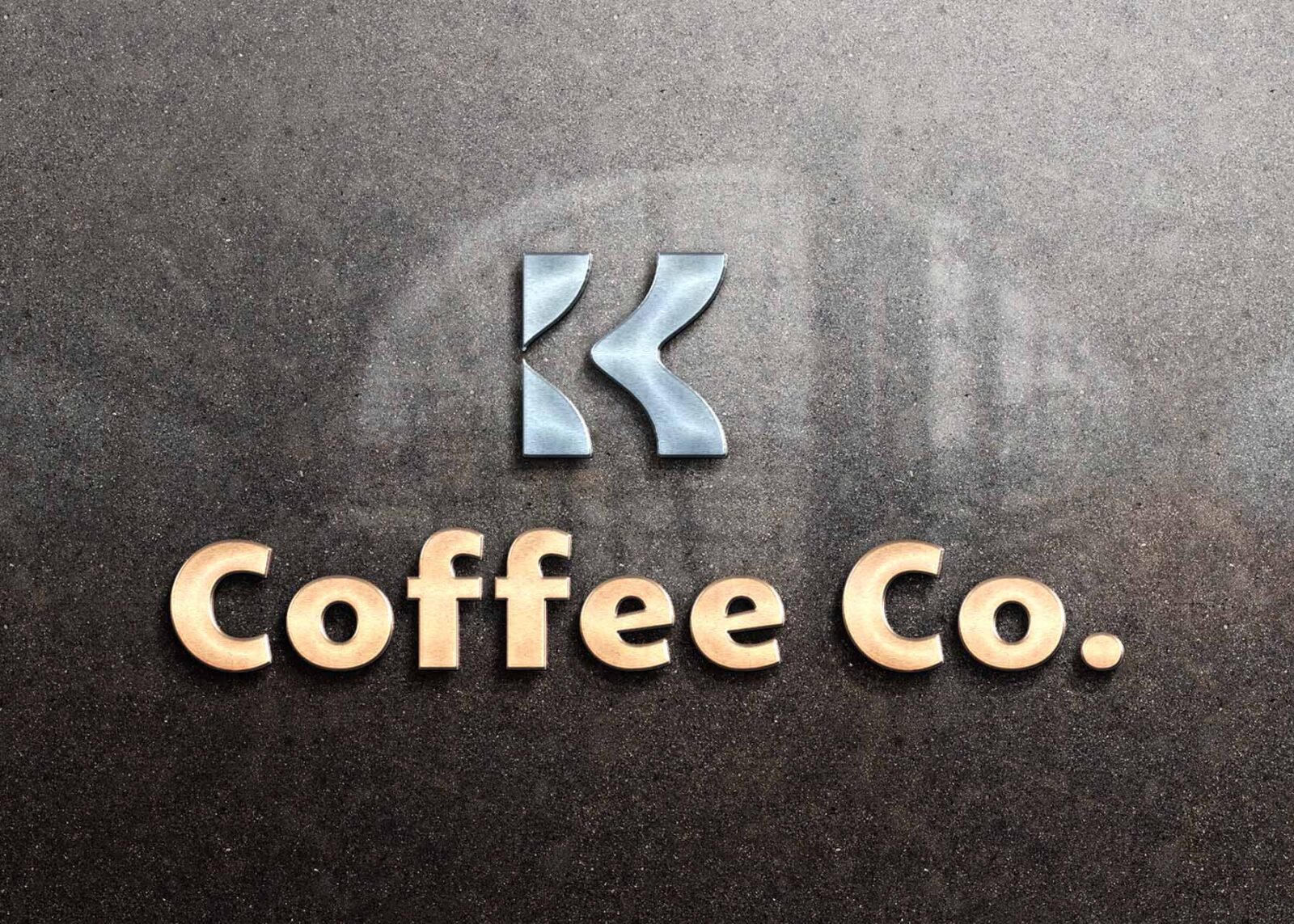 Glass Wall 3D Logo Mockup
