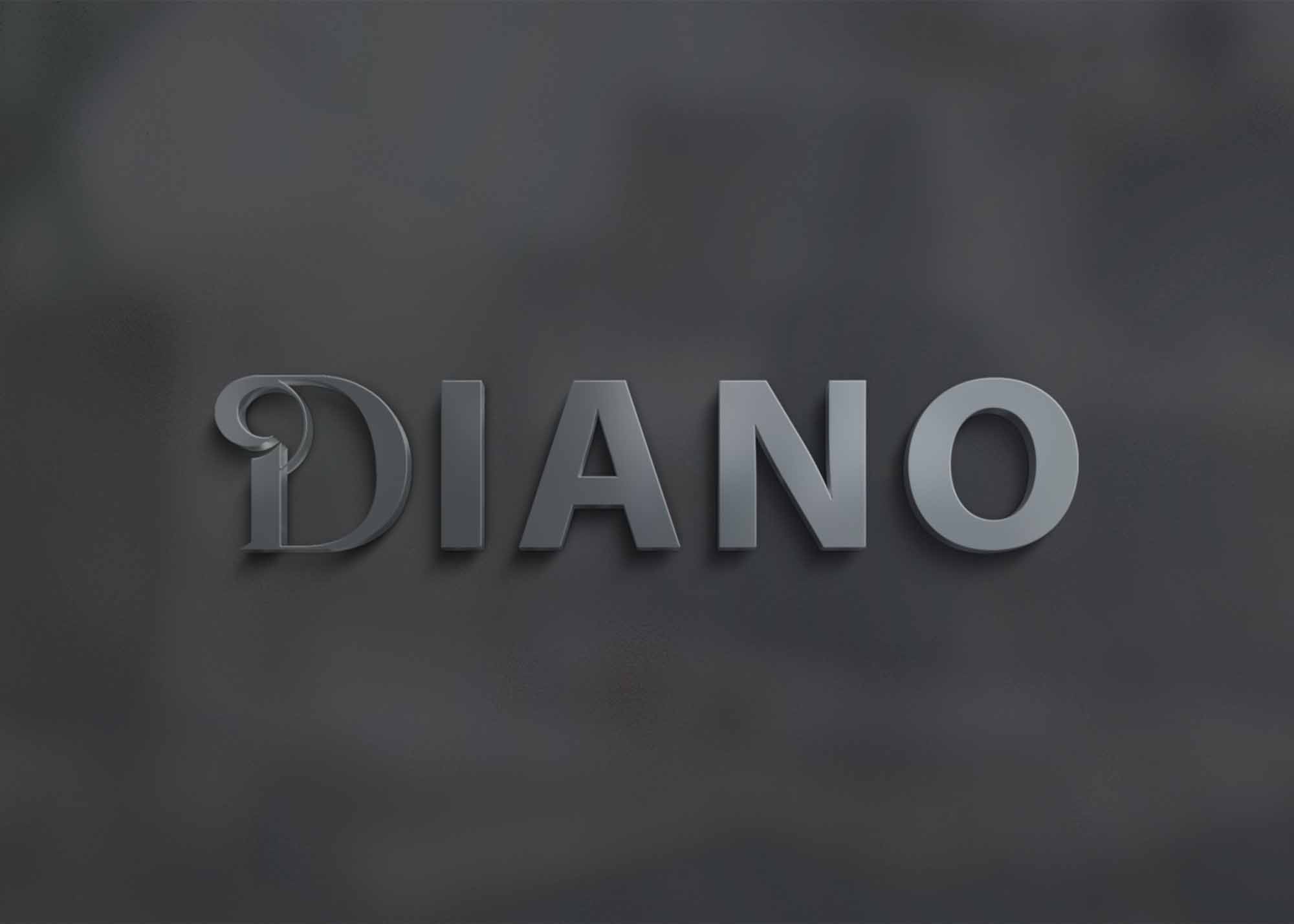 Grey Color 3D Logo Mockup