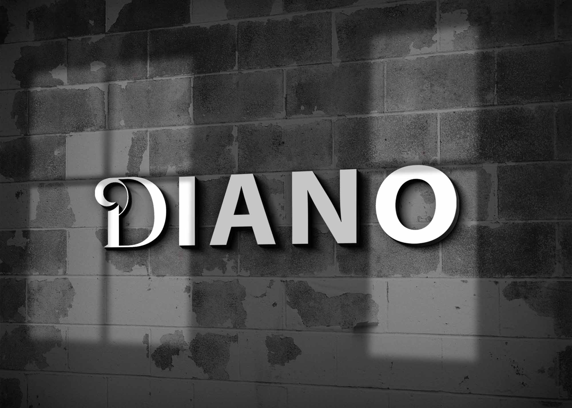 Hard Silver 3D Logo Mockup