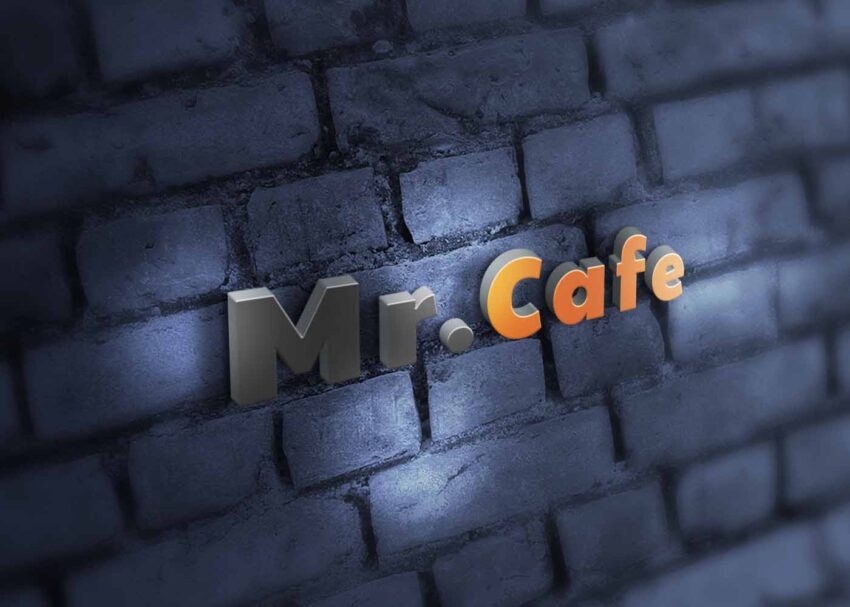 Light Wall Color 3D Logo Mockup