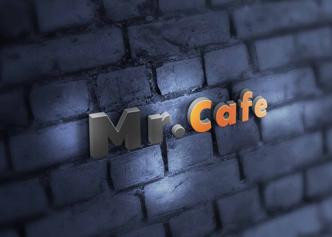 Light Wall Color 3D Logo Mockup
