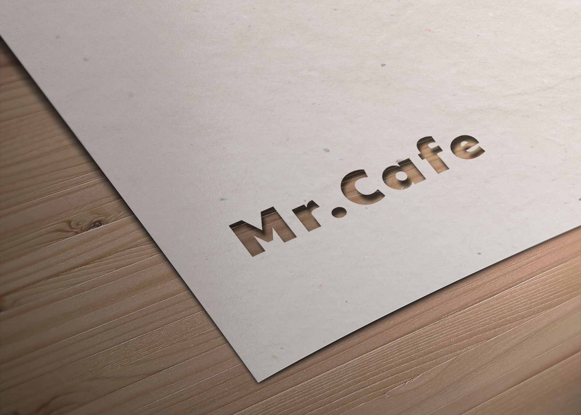 Paper Cut Out Logo Mockup