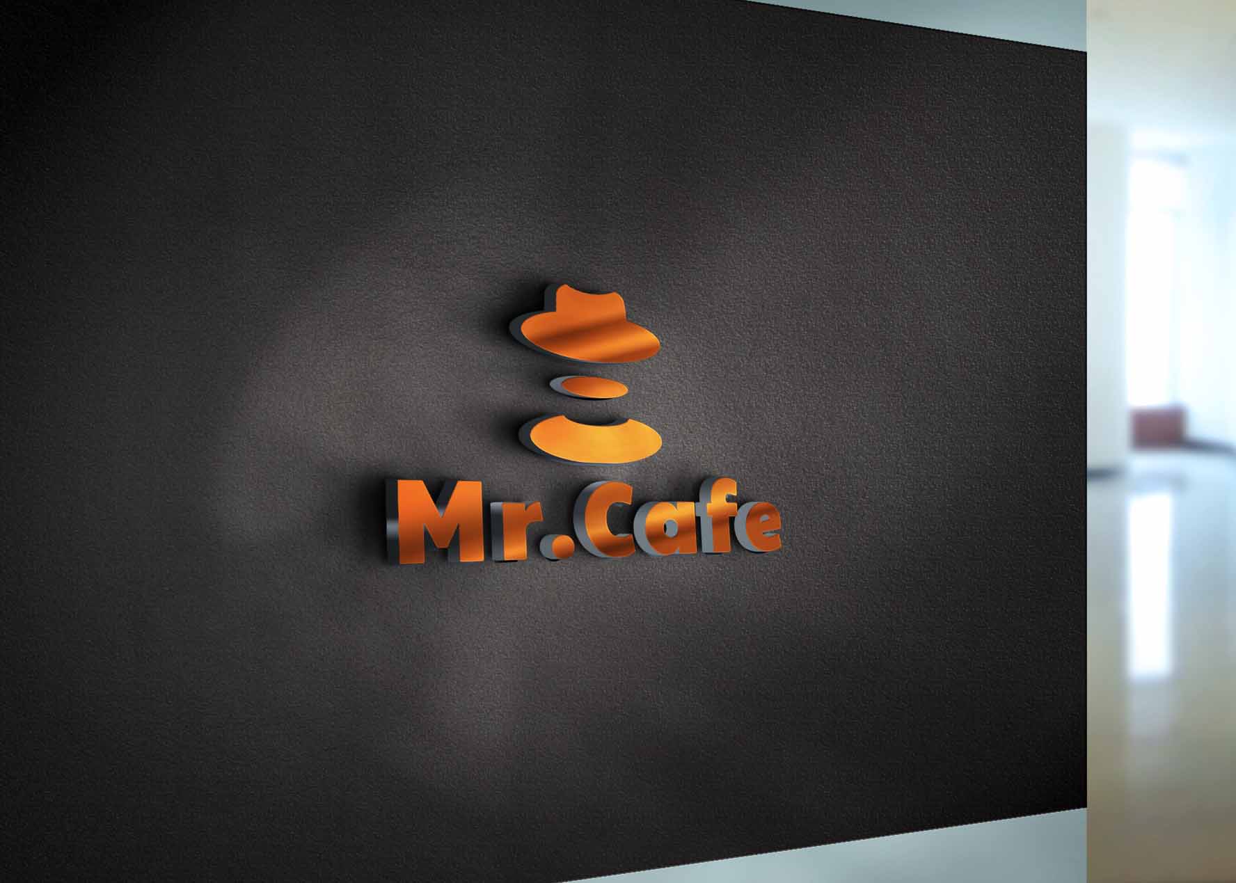 Real Realistic 3D Logo Mockup