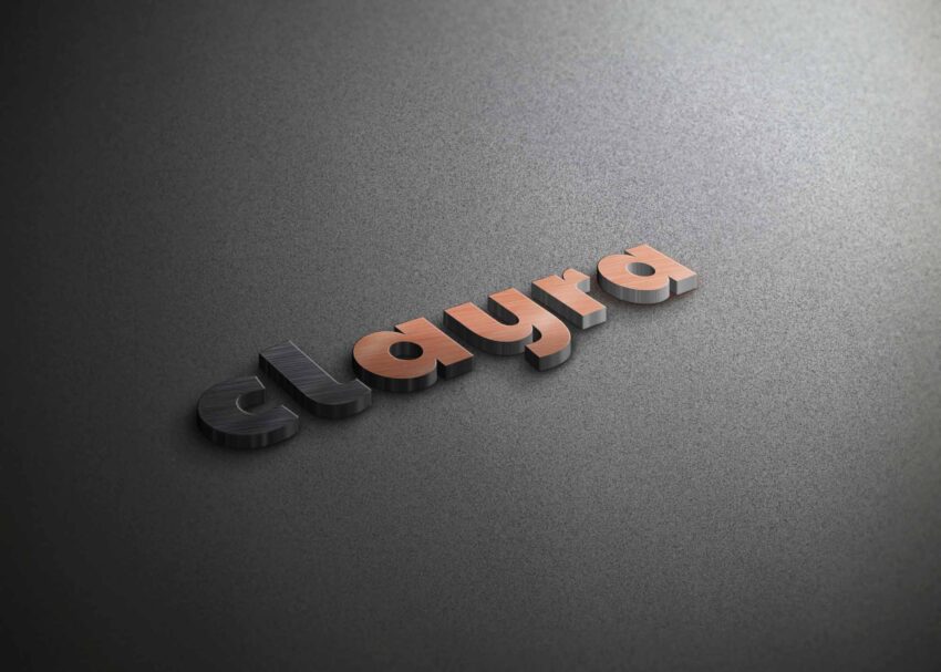Real Showcase 3D Logo Mockup