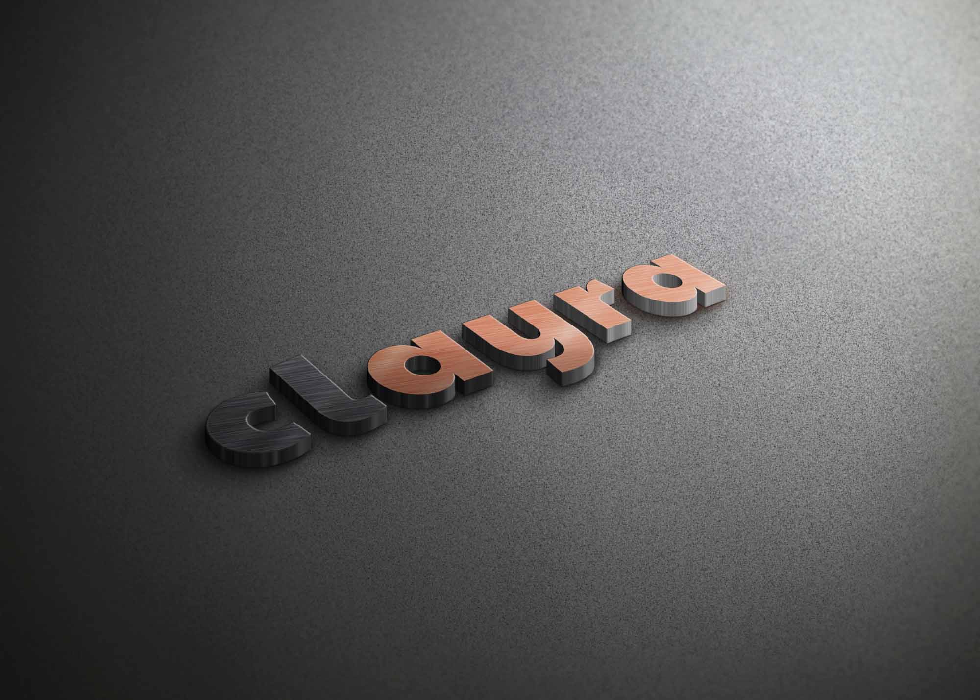 Real Showcase 3D Logo Mockup