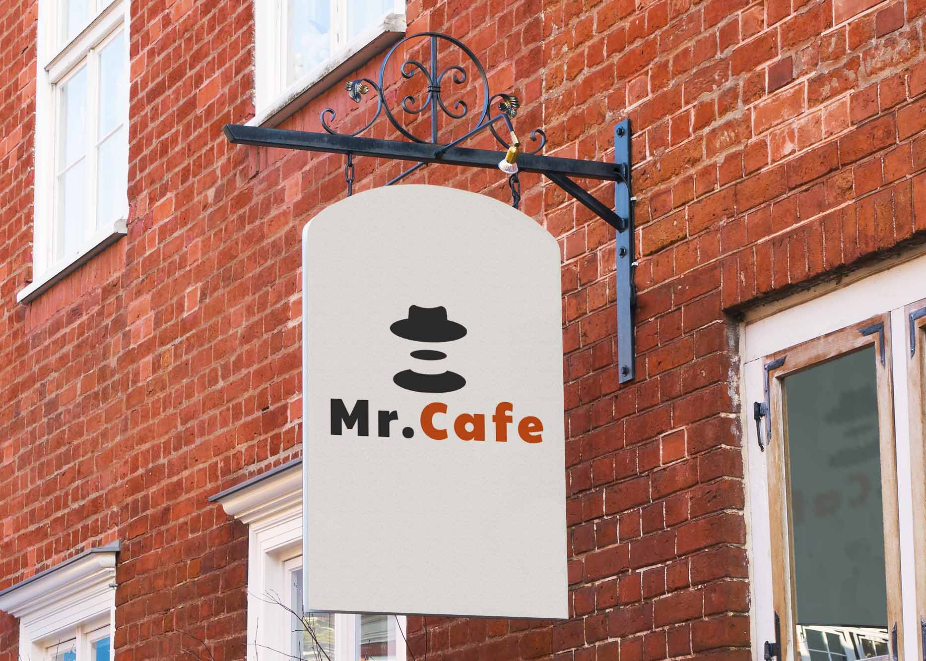 Sign Black Logo Mockup