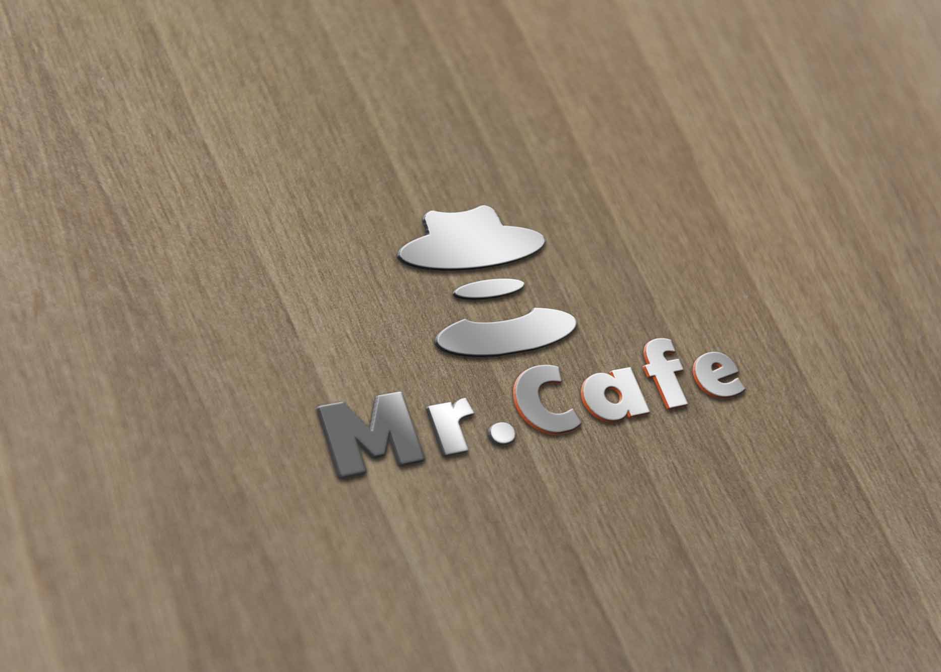 Silver Color 3D Logo Mockup