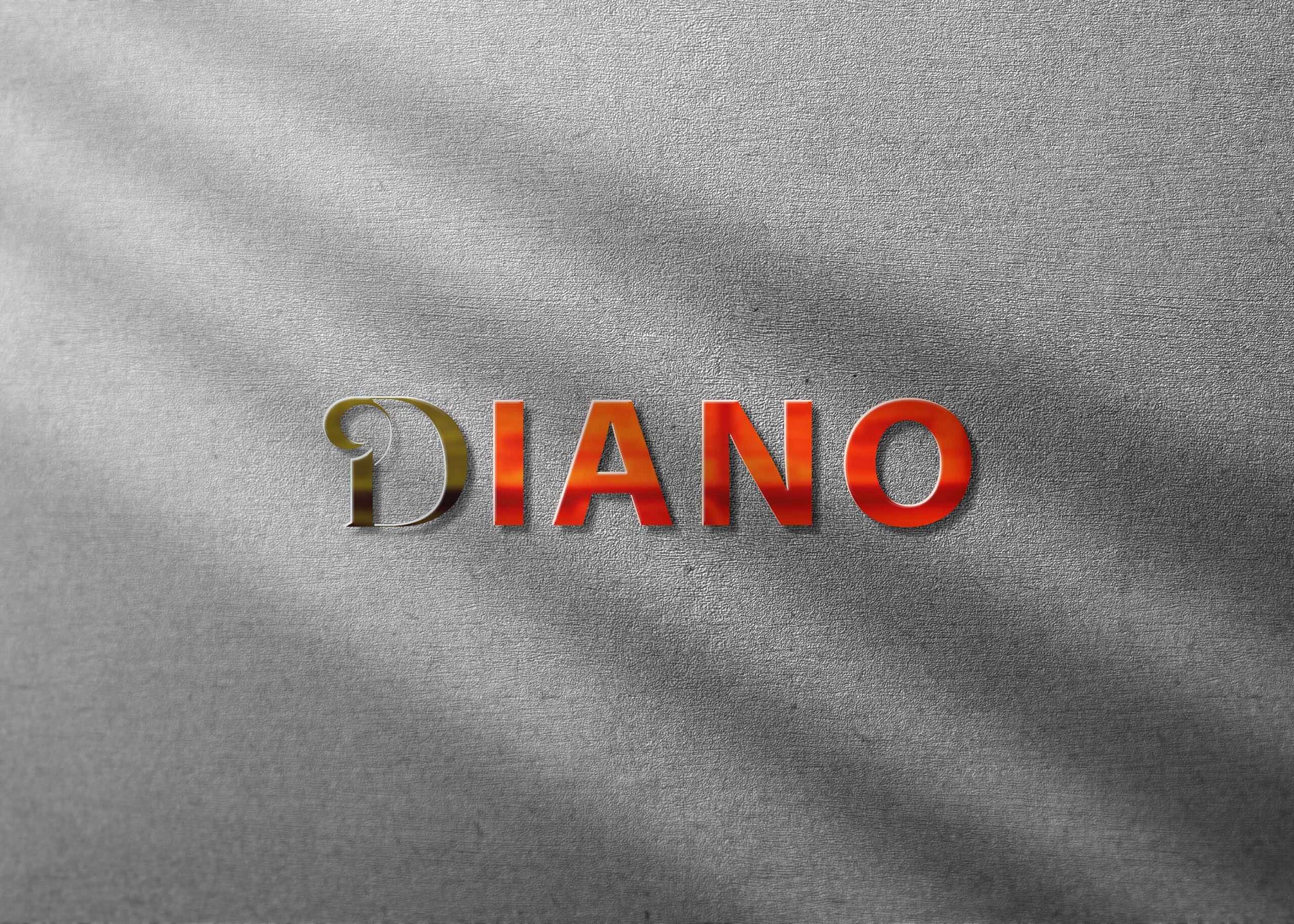 Silver Foil 3D Logo Mockup