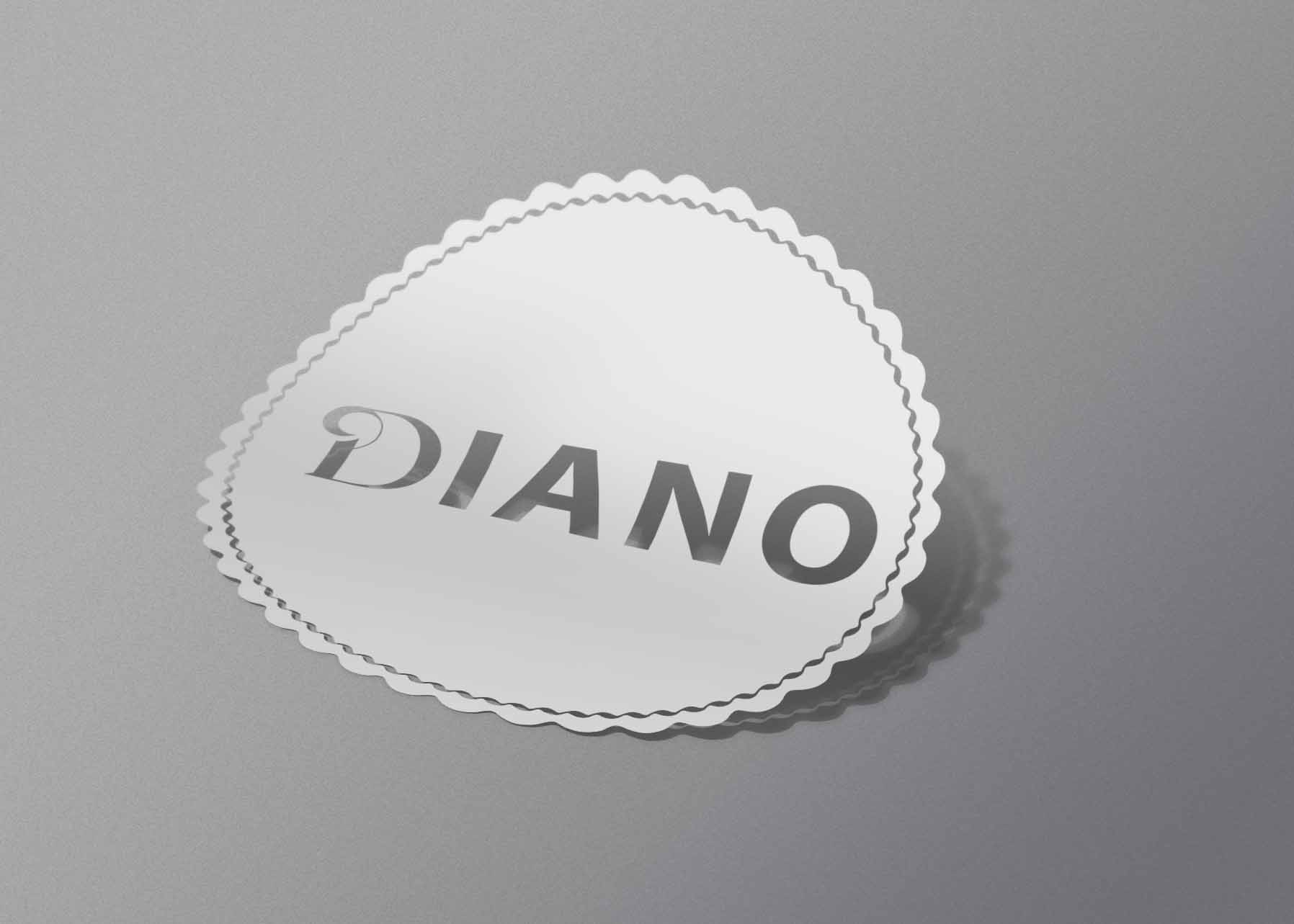 Sticker Cut Logo Mockup