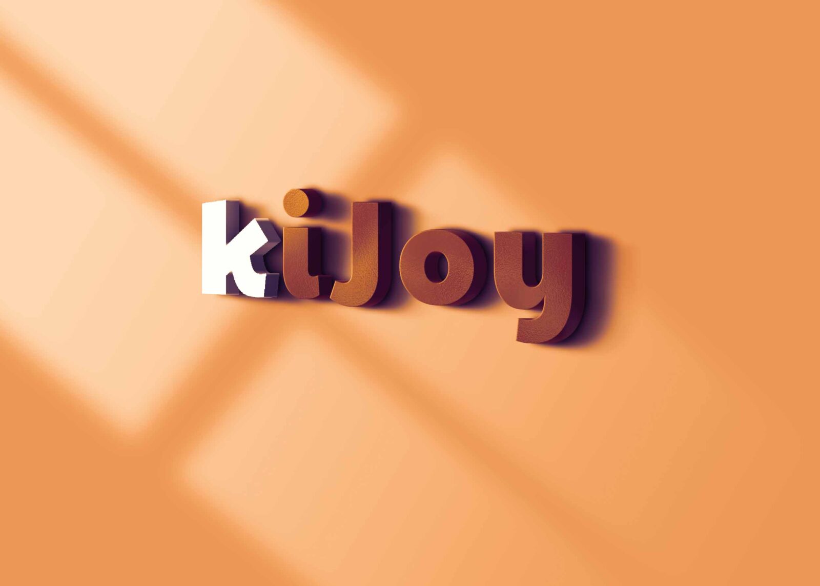 Wall Color 3D Logo PSD Mockup