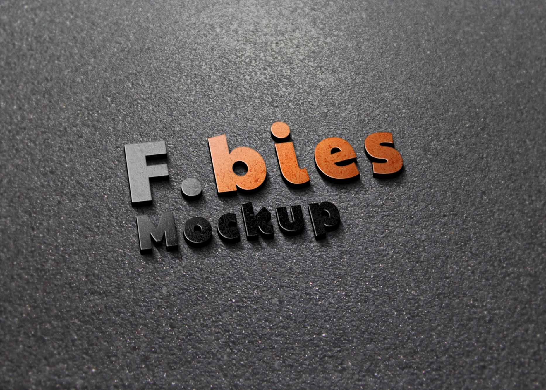 Download Modern 3D Logo Mockup