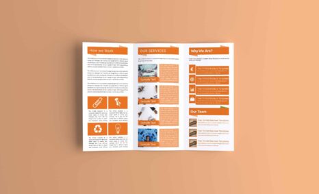 Free Corporate Tri Fold Brochure Mockup
