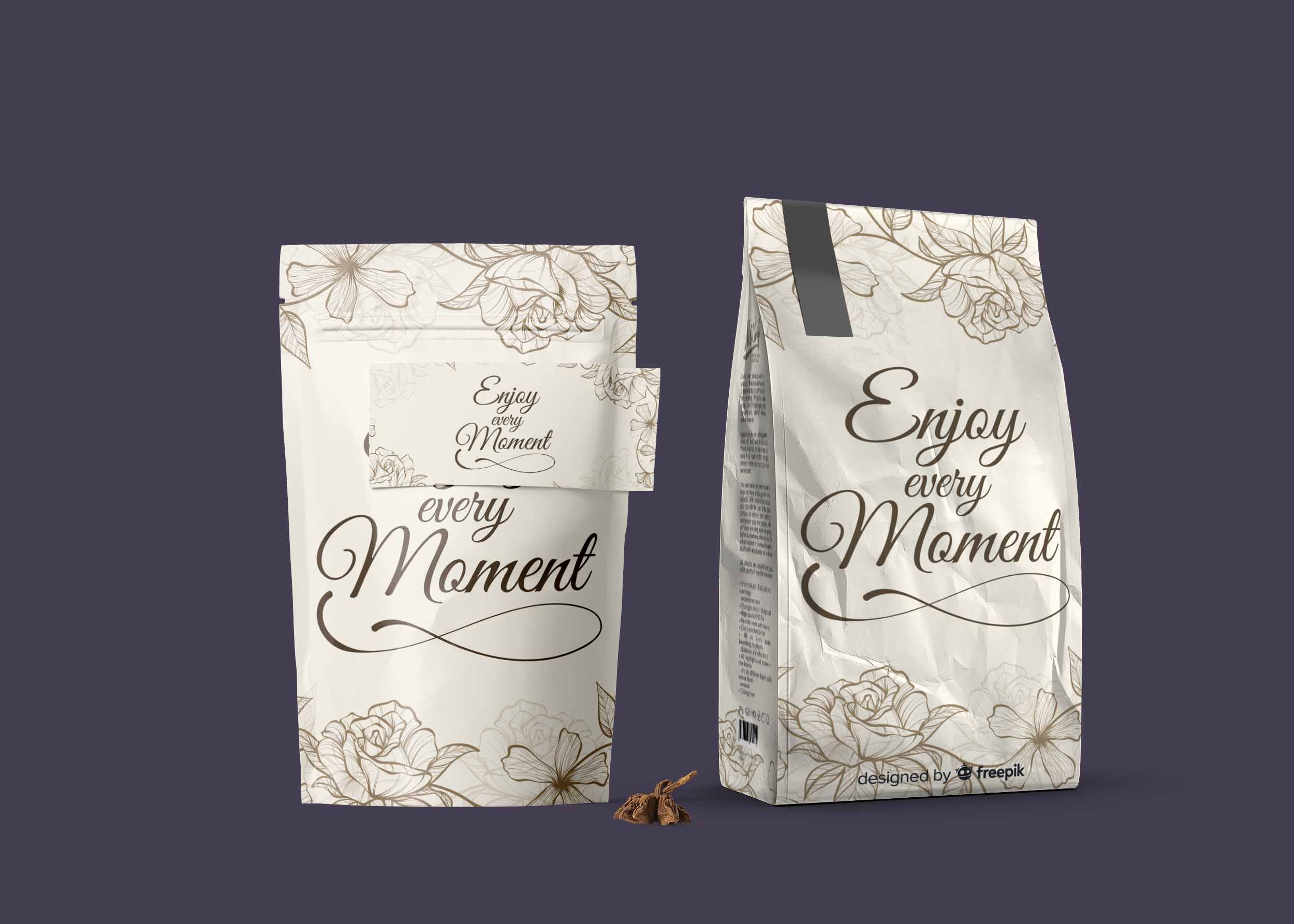 Free Stand up Pouch Mockup