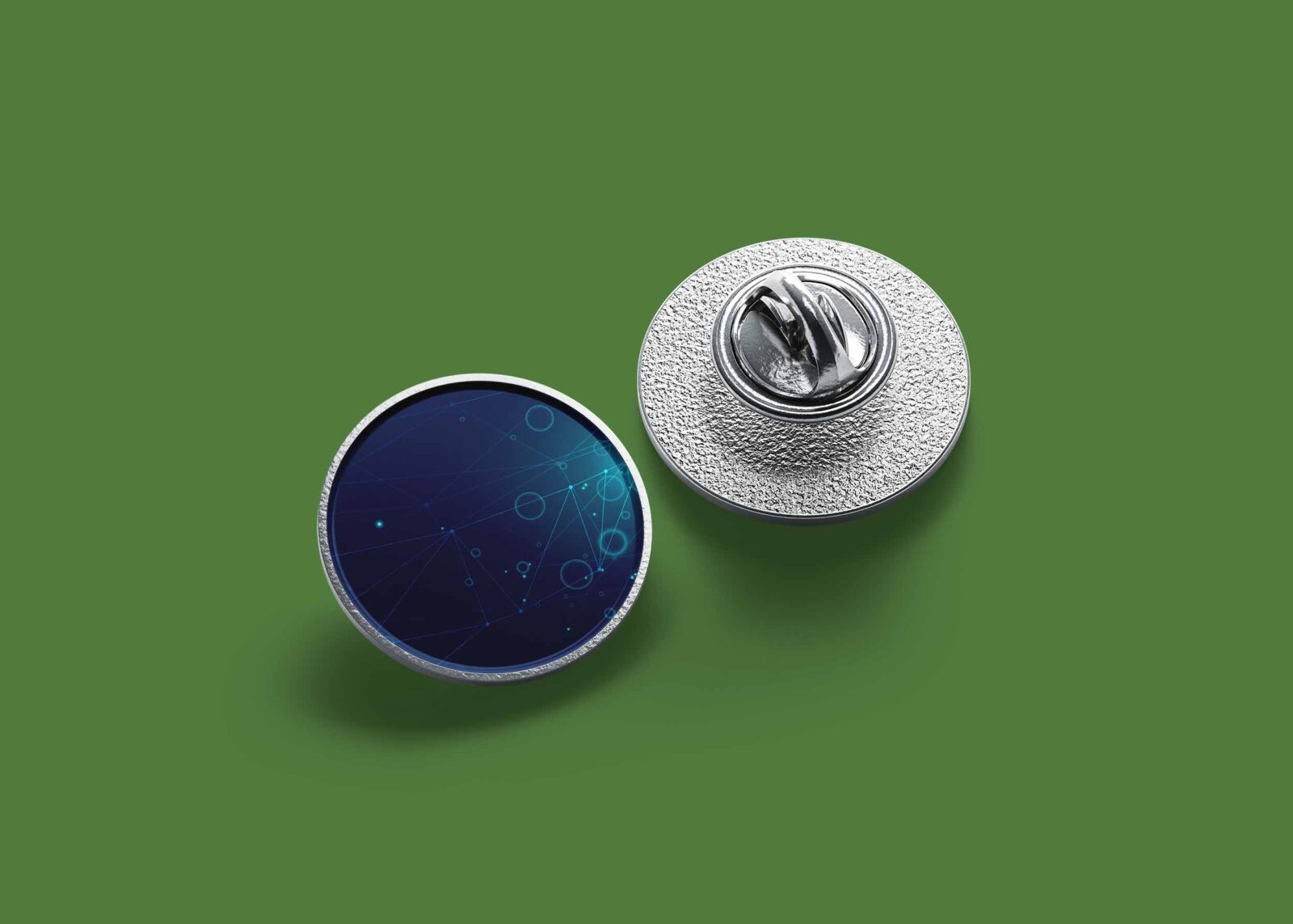 Free Steel Button Mockup