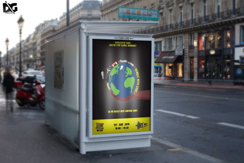 Free Street Poster Mockup