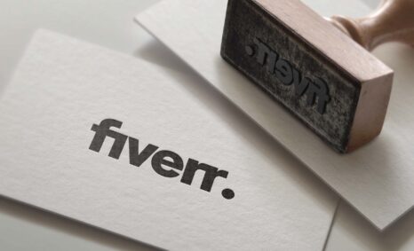 Fiverr Stamp Logo Mockup