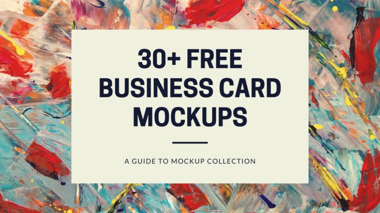 30+ Free Business Card Mockups
