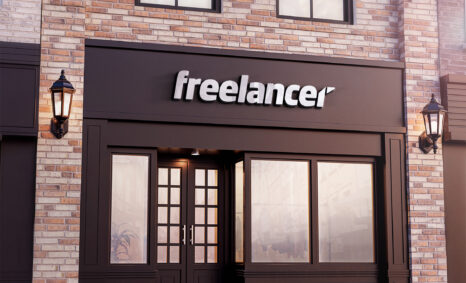 Freelancer Shop Logo Mockup