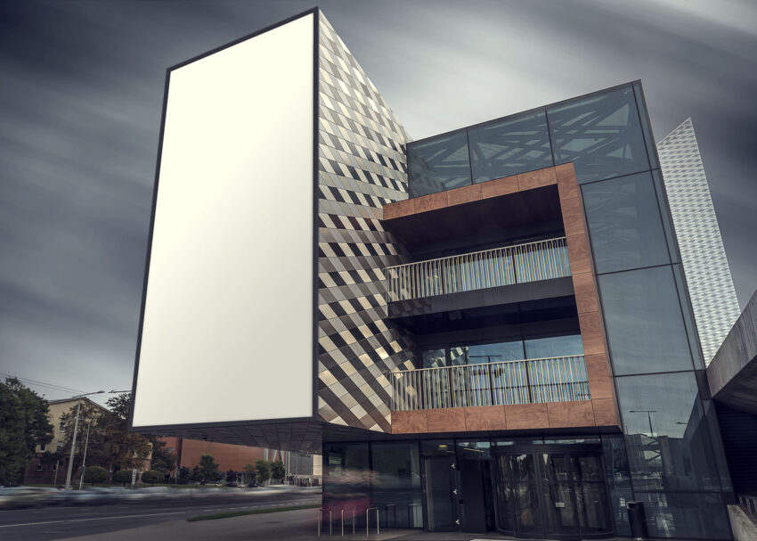 Free City Building Billboard Mockup By Eymockup