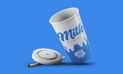 Free Coffee PSD Paper Cup Mockup