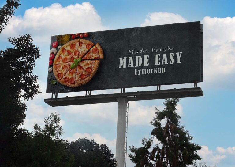 Free Delicious Billboard Mockup