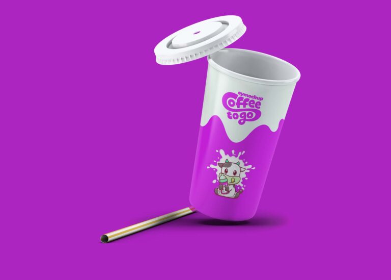 Free Disposable Paper Cup Mockup
