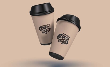 Free Disposable Coffee Cup Mockup